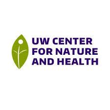 Green leaf and words "UW Center for Nature and Health"